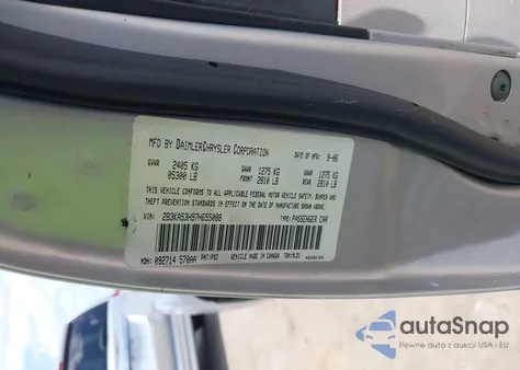 2007 Dodge Charger Rt from USA, damaged, VIN 2B3KA53H97H655088